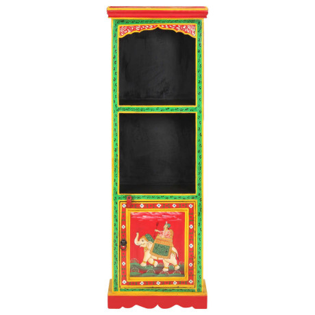 vidaXL Hoge kast handgeschilderd 40x30x120 cm massief mangohout afbeelding3 - 1