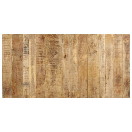 vidaXL Eettafel 180x90x76 cm ruw mangohout afbeelding3 - 1