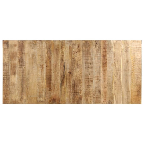 vidaXL Eettafel 220x100x76 cm ruw mangohout afbeelding3 - 1