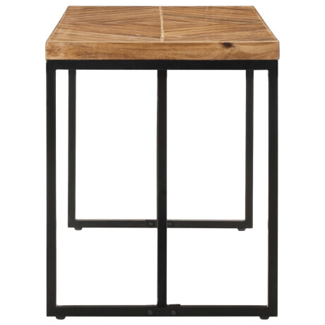 vidaXL Eettafel 120x60x76 cm massief acaciahout en mangohout afbeelding3 - 1