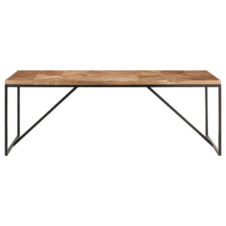 vidaXL Eettafel 200x90x76 cm massief acaciahout en mangohout afbeelding3 - 1