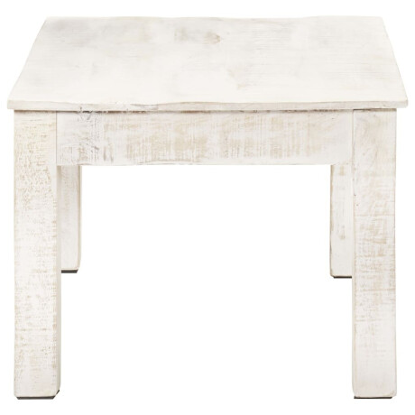 vidaXL Salontafel 110x60x45 cm massief mangohout wit afbeelding3 - 1
