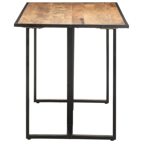 vidaXL Eettafel 140 cm ruw mangohout afbeelding3 - 1