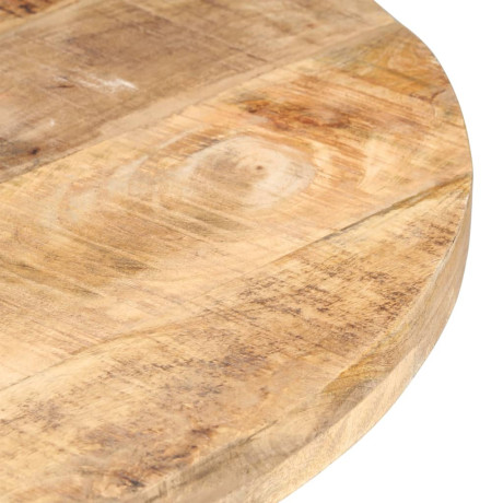 vidaXL Eettafel 80 cm ruw mangohout afbeelding3 - 1