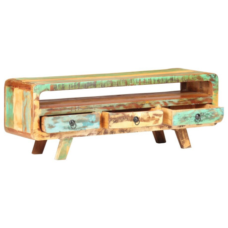 vidaXL Tv-meubel 117x30x41 cm massief gerecycled hout afbeelding3 - 1