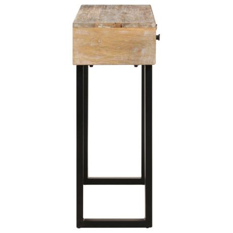 vidaXL Wandtafel 100x30x75 cm massief mangohout afbeelding3 - 1