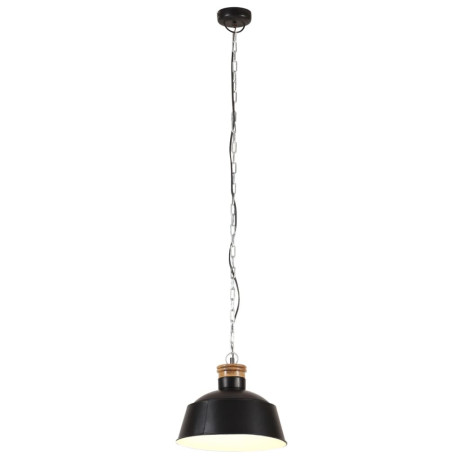 vidaXL Hanglamp industrieel E27 32 cm zwart afbeelding3 - 1