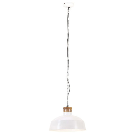 vidaXL Hanglamp industrieel E27 58 cm wit afbeelding3 - 1