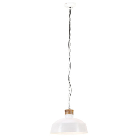 vidaXL Hanglamp industrieel E27 42 cm wit afbeelding3 - 1