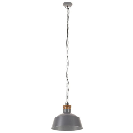 vidaXL Hanglamp industrieel E27 32 cm grijs afbeelding3 - 1