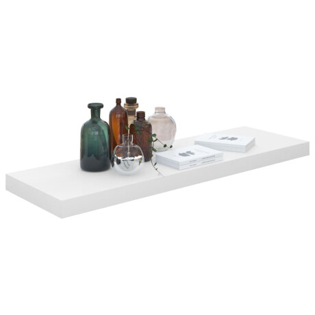 vidaXL Wandschappen zwevend 4 st 80x23,5x3,8 cm MDF hoogglans wit afbeelding3 - 1