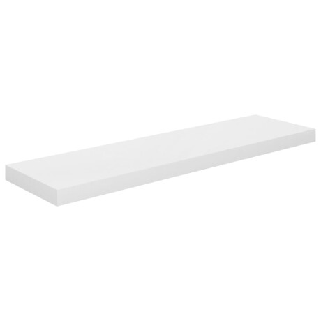 vidaXL Wandschappen zwevend 2 st 90x23,5x3,8 cm MDF hoogglans wit afbeelding3 - 1