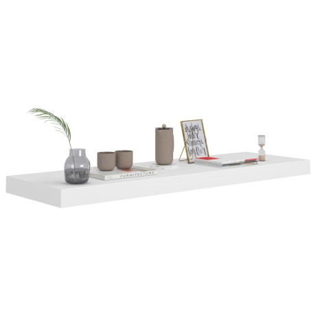 vidaXL Wandschappen zwevend 4 st 80x23,5x3,8 cm MDF wit afbeelding3 - 1