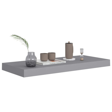 vidaXL Wandschap zwevend 60x23,5x3,8 cm MDF grijs afbeelding3 - 1