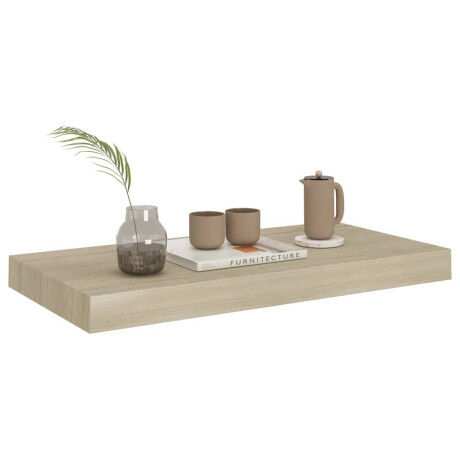 vidaXL Wandschap zwevend 50x23x3,8 cm MDF eikenkleurig afbeelding3 - 1