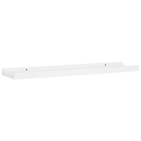 vidaXL Fotoplanken 2 st 60x9x3 cm MDF wit afbeelding3 - 1