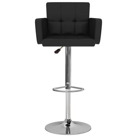 vidaXL Barstoelen 2 st kunstleer zwart afbeelding3 - 1