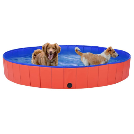 vidaXL Hondenzwembad inklapbaar 200x30 cm PVC rood afbeelding3 - 1
