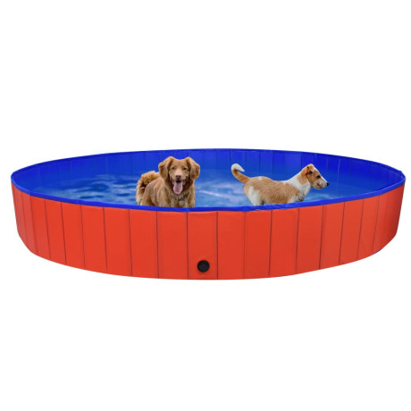 vidaXL Hondenzwembad inklapbaar 300x40 cm PVC rood afbeelding3 - 1
