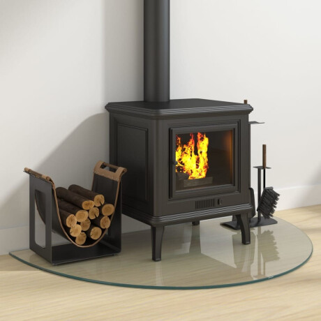 vidaXL Glasplaat voor open haard halfrond 1000x600 mm afbeelding3 - 1