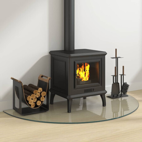 vidaXL Glasplaat voor open haard halfrond 1200x600 mm afbeelding3 - 1