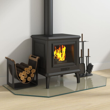 vidaXL Glasplaat openhaard zeshoekig 100x50 cm afbeelding3 - 1