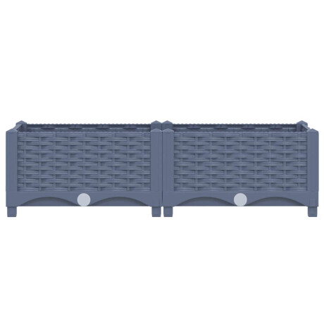 vidaXL Plantenbak verhoogd 80x40x23 cm polypropyleen afbeelding3 - 1