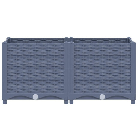 vidaXL Plantenbak verhoogd 80x40x38 cm polypropyleen afbeelding3 - 1