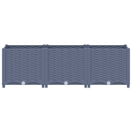 vidaXL Plantenbak verhoogd 120x40x38 cm polypropyleen afbeelding3 - 1