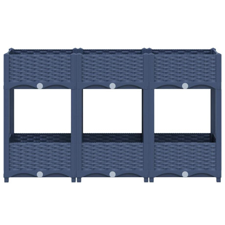 vidaXL Plantenbak verhoogd 120x40x71 cm polypropyleen afbeelding3 - 1