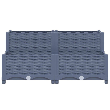 vidaXL Plantenbak verhoogd 80x80x38 cm polypropyleen afbeelding3 - 1