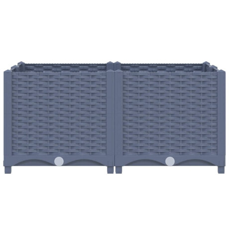 vidaXL Plantenbak verhoogd 80x80x38 cm polypropyleen afbeelding3 - 1