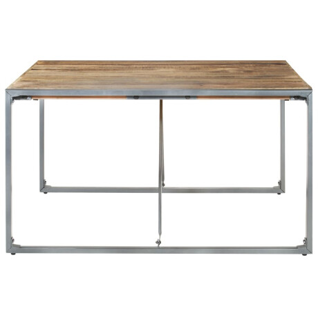 vidaXL Eettafel 140x140x75 cm ruw mangohout afbeelding3 - 1