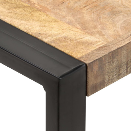vidaXL Eettafel 70x70x75 cm massief ruw mangohout afbeelding3 - 1