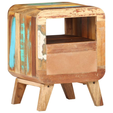 vidaXL Nachtkastje 30x30x41 cm massief gerecycled hout afbeelding3 - 1