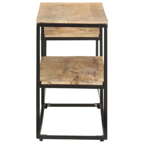 vidaXL Tv-meubel 180x30x50 cm ruw mangohout afbeelding3 - 1