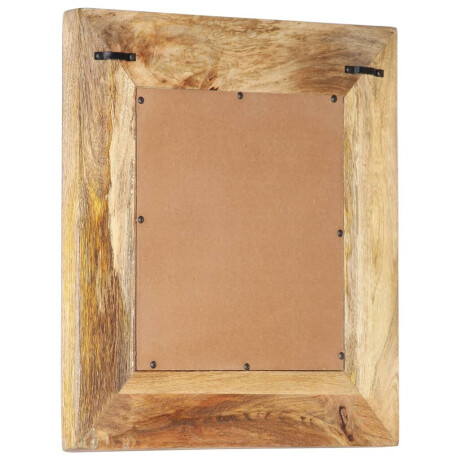 vidaXL Spiegel handgesneden 50x50x2,6 cm massief mangohout afbeelding3 - 1