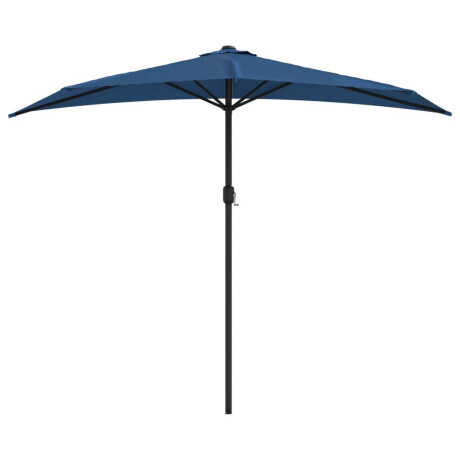 vidaXL Balkonparasol half met aluminium paal 270x144x222 cm blauw afbeelding3 - 1