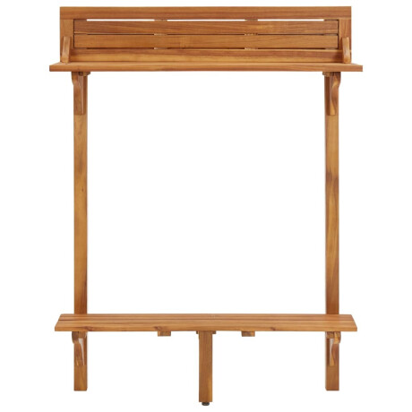 vidaXL Balkonbartafel 90x37x122,5 cm massief acaciahout afbeelding3 - 1