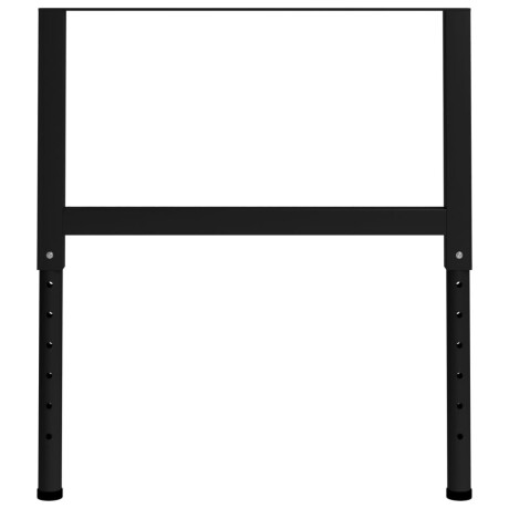 vidaXL Werkbankframes verstelbaar 2 st 85x(69-95,5) cm metaal zwart afbeelding3 - 1