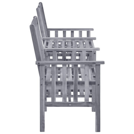 vidaXL Tuinstoelen met theetafel 159x61x92 cm massief acaciahout afbeelding3 - 1