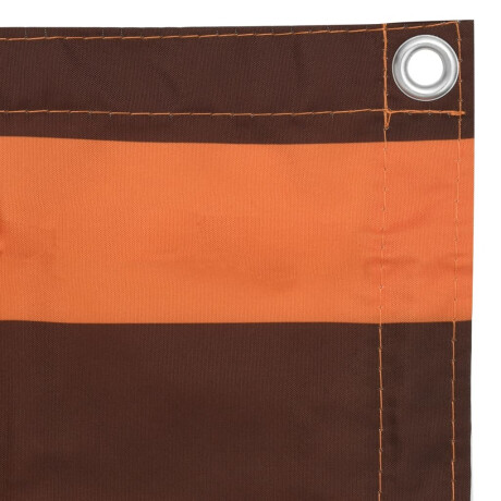 vidaXL Balkonscherm 75x600 cm oxford stof oranje en bruin afbeelding3 - 1