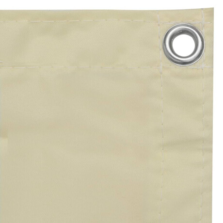 vidaXL Balkonscherm 75x300 cm oxford stof crème afbeelding3 - 1