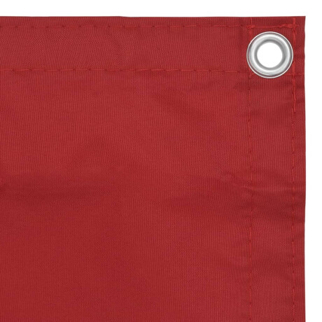 vidaXL Balkonscherm 120x500 cm oxford stof rood afbeelding3 - 1