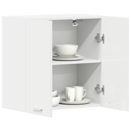 vidaXL Hangkast Lyon 60x31x60 cm bewerkt hout hoogglans wit afbeelding3 - 1