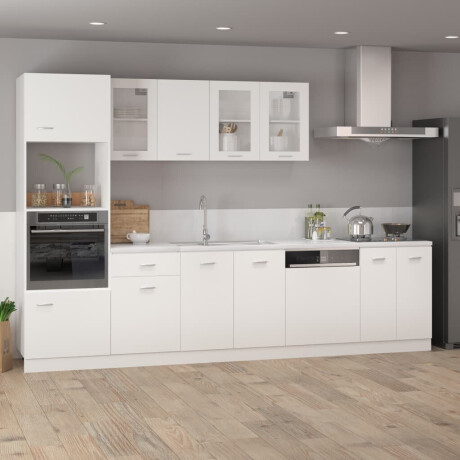 vidaXL Hangkast Lyon 80x31x60 cm bewerkt hout wit afbeelding3 - 1