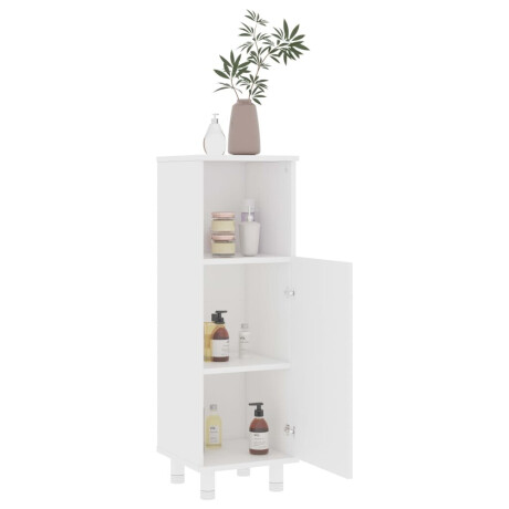 vidaXL Badkamerkast 30x30x95 cm bewerkt hout wit afbeelding3 - 1