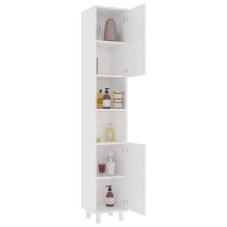 vidaXL Badkamerkast 30x30x179 cm spaanplaat wit afbeelding3 - 1