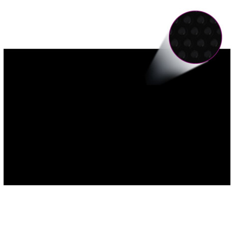 vidaXL Zwembadfolie solar drijvend 1000x600 cm PE zwart en blauw afbeelding3 - 1