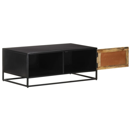 vidaXL Salontafel 90x50x35 cm ruw mangohout afbeelding3 - 1